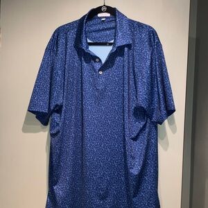 Peter Millar Blue Summer Comfort Polo size XL